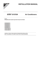 Daikin VRV FXFSQ100ARV16 Installation Manual