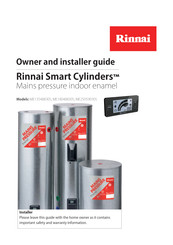Rinnai Smart Cylinders ME25059030S Owner And Installer Manual
