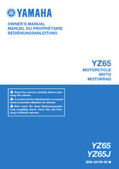 Yamaha YZ65J Owner's Manual