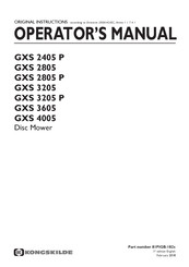 Kongskilde GXS 3605 Operator's Manual
