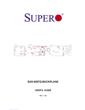 Supero SAS 828TQ BACKPLANE User Manual