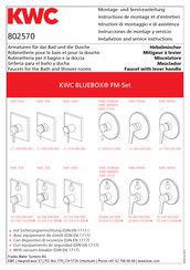 KWC BLUEBOX PIANA 20.364.500.000 Installation And Service Instructions Manual