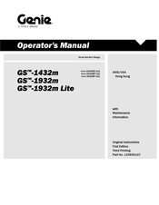 Terex Genie GS32MP-101 Operator's Manual