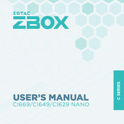 Zotac ZBOX CI629 NANO User Manual