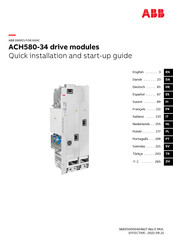 ABB ACH580-34 Quick Installation And Start-Up Manual