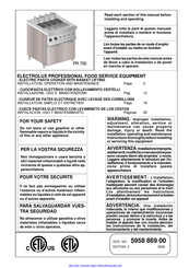 Electrolux PR 700 Installation Operation & Maintenance