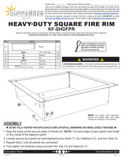 Sunnydaze Decor KF-SHDFPR Assembly Instructions