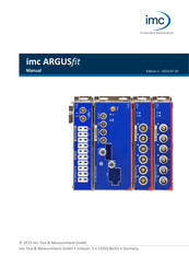 Axiometrix Solutions imc ARGUSfit-BASE Manual