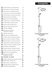 Hans Grohe Crometta E 240 1jet Showerpipe Reno EcoSmart 27289000 Instructions For Use/Assembly Instructions