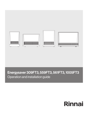 Rinnai Energysaver 559FT3 Operation And Installation Manual