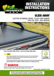 Ironman4x4 ISLIDEAWAY110-M Installation Instructions Manual