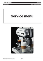 Thermoplan AGUILA AG220 Service And Technical Manual