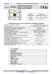 Geca ST441M User Manual
