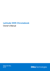 Dell Latitude 3445 Chromebook Owner's Manual