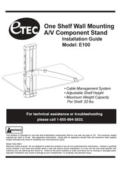 Etec E100 Installation Manual