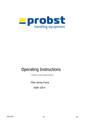 probst ASSK 150-4 Operating Instructions Manual