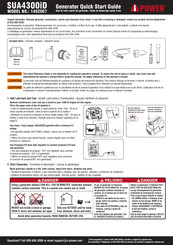 iPower SUA4300iD Quick Start Manual