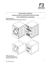 Dexter Laundry T750 EXPRESS Operators Manual Installation & Operation Instructions