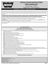 Warn 106413 Installation Instructions Manual