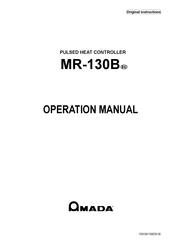 Amada MR-130B Operation Manual