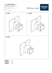 Grohe 19 795 Manual