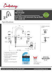 CANTERBURY Z3328-44 Quick Start Manual