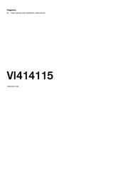 Gaggenau VI414115 User Manual And Installation Instructions