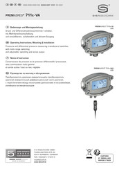 S+S Regeltechnik PREMASREG 711x-VAQ LCD Operating Instructions, Mounting & Installation