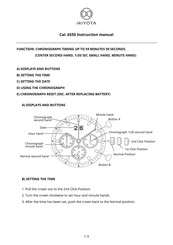 Citizen 6S50 Instruction Manual