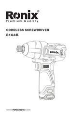 Ronix 8104K Instructions Manual