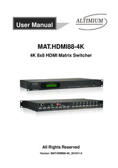Altimium MAT.HDMI88-4K User Manual