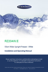 Iceking RZ204W.E Installation And Operating Manual