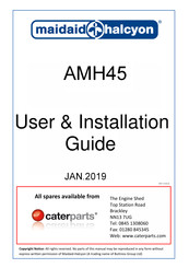 Maidaid Halcyon AMH45 User's Installation Manual