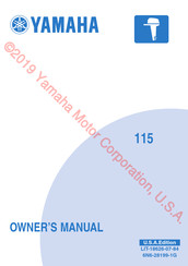 Yamaha 115 Owner's Manual