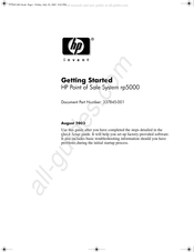 HP invent rp5000 Getting Started