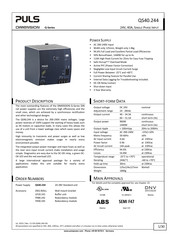 Puls Dimension Q Series Manual