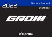 Honda GROM125/A Owner's Manual
