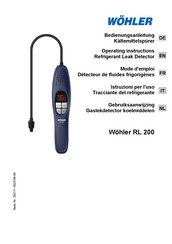 Wohler RL 200 Operating Instructions Manual