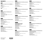 Sony E PZ 16-50mm F3.5-5.6 OSS Quick Start Manual