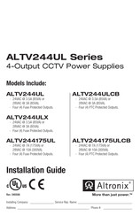 Altronix ALTV244ULCB Manual