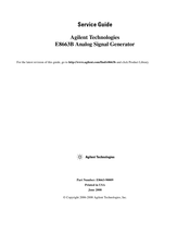 Agilent Technologies 90009 Service Manual