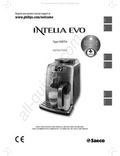 Philips Saeco INTELIA EVO HD8754 Instructions Manual