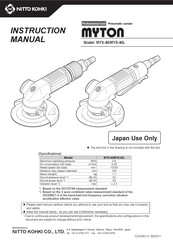 Nitto Kohki Myton MYS-40 Instruction Manual