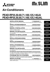 Mitsubishi Electric PEAD-RP35JA Installation Manual