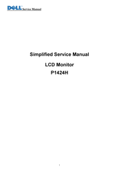 Dell P1424H Simplified Service Manual