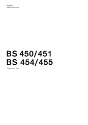 Gaggenau BS 450/451 Instruction Manual