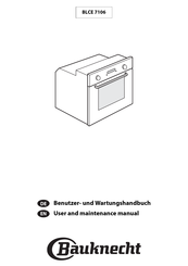 Bauknecht BLCE 7106 User And Maintenance Manual