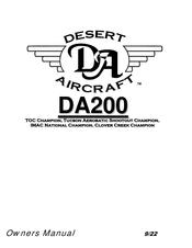 Desert Aircraft DA200 Owner's Manual