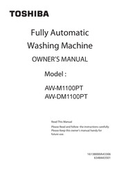 Toshiba AW-DM1100PT Owner's Manual