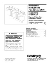 Bradley Express SS-3/BIR/JUV Installation Instructions Manual